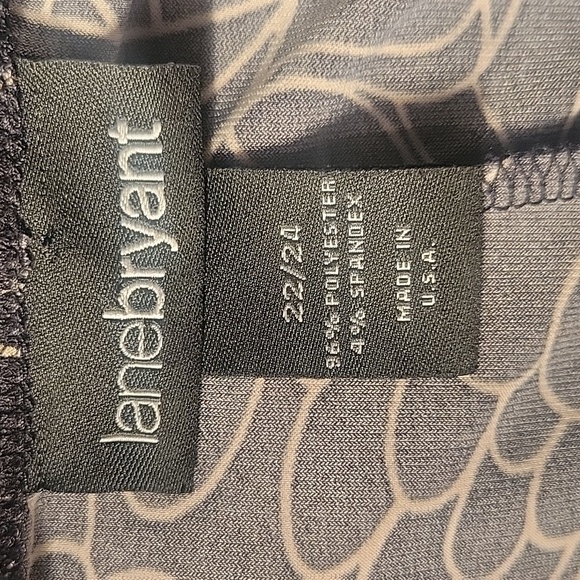 Lane Bryant Sleeveless Brown & Beige Floral Dress, Size: 22/24 - Picture 7 of 7